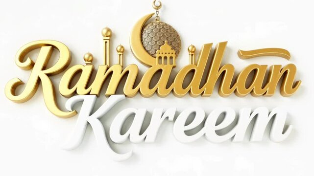 Greeting video ramadan kareem for transition