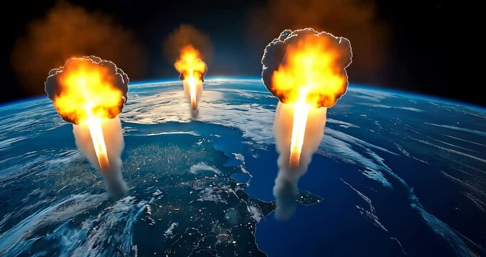 Earth from Space with Nuclear Explosions