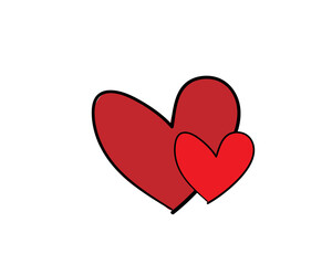 Love Shape, Red Heart Transparent Background