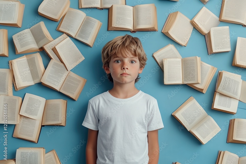Poster discover the magic of learning a young child's journey through an interactive digital library filled