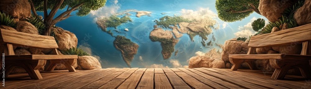 Poster embark on a virtual reality geography adventure revolutionizing remote learning through interactive 