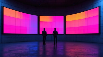 Financial report insights modern office space digital visualization high-tech environment professional viewpoint