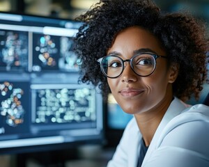 Revolutionize Education with Smart EdTech Teacher conducting an online class using an AI-powered virtual assistant for seamless modern distance education Explore the future of learning with smart