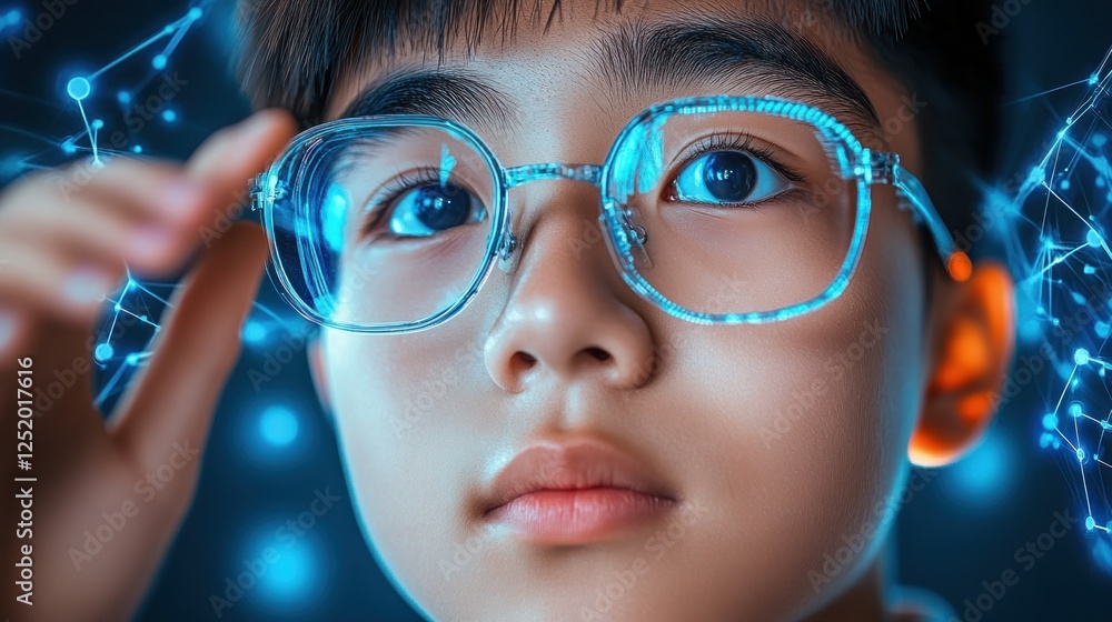 Poster unlock your future online cybersecurity course for students in a futuristic digital world embark on 