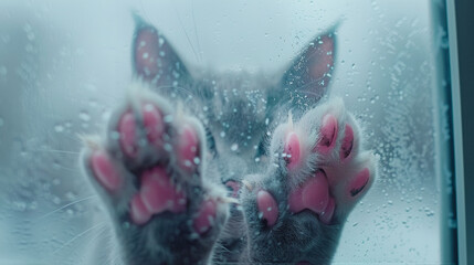Fototapeta premium cat in the window