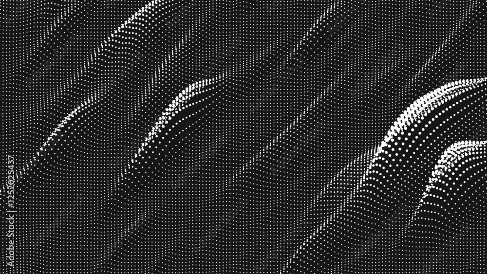 Poster point wave diagonal texture. abstract dot background. technological cyberspace background.
