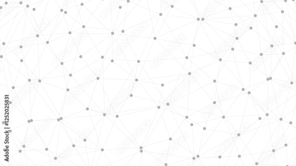 Poster Technology abstract background. Dots connected by lines. Minimalist mesh backdrop. Abstract polygonal shape.
