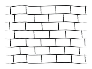 Obraz premium vintage brick wall background symbol design vector illustration isolated on transparent background