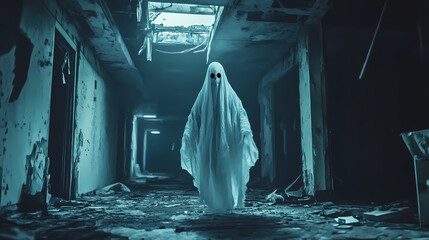 scary futuristic ghost form