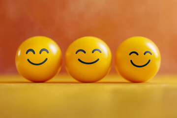 smiley face balls