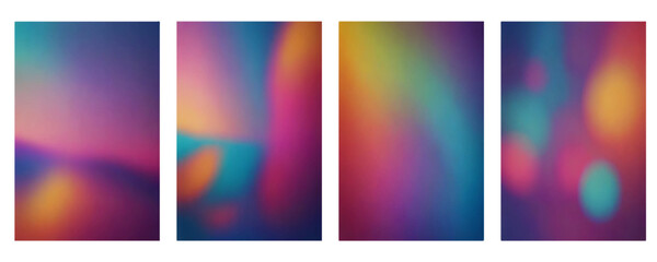 Naklejka premium set of trendy gradient backgrounds for posters, brochures, covers, flyers, wedding invitations, wallpapers, backgrounds for business design