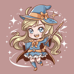 Chibi Magical Girl Cute Anime Art