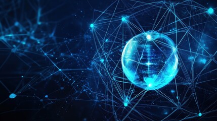 Obraz premium Abstract background in concept of artificial intelligence