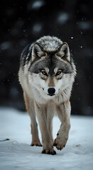 Obraz premium arctic wolf canis lupus