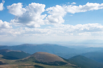 Endless cloudy skies at Mt Evans Colorado