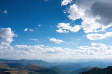 Obraz premium Endless cloudy skies at Mt Evans Colorado