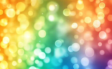 Fototapeta premium A blurred background with soft rainbow gradient colors creates a soothing and dreamy atmosphere. The gentle transitions of hues give the scene a peaceful and serene vibe.