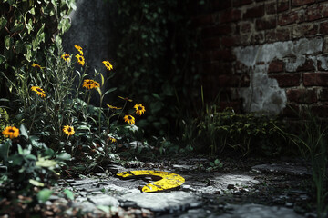 autumn leaves in water