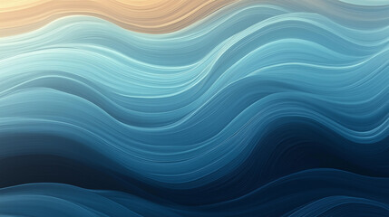 Fototapeta premium Abstract peach, light and dark blue gradient background, acrylic fluid texture, dynamic wave shapes, smooth flowing pattern, trendy 3D design