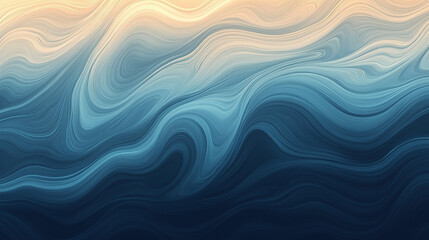 Abstract peach, light and dark blue gradient background, acrylic fluid texture, dynamic wave shapes, smooth flowing pattern, trendy 3D design