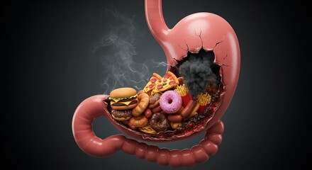 Fast Food, Poor Nutrition, and Gastric Cancer: Unraveling the Hidden Health Consequences. Ultra-Processed Foods and Stomach Cancer