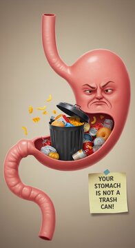 Your Stomach Is Not a Trash Bin: The Impact of Unhealthy Diets on Digestive Health