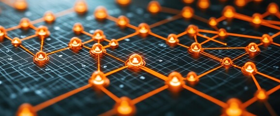 Obraz premium Network Connections: Global Linkages