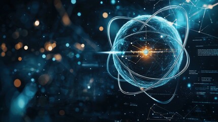 Obraz premium Abstract background in concept of artificial intelligence