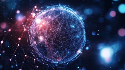 Obraz premium Abstract background in concept of artificial intelligence