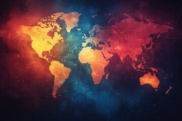 Fototapeta premium Explore Earth's Diverse Continents