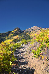 Box Elder Peak Hiking Trail, American Fork Canyon. Uinta-Wasatch-Cache National Forest, Wasatch...
