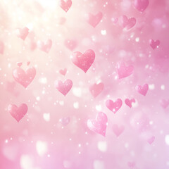valentine background with hearts