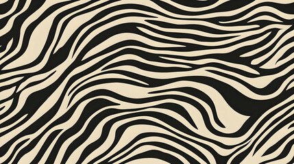 Abstract Zebra Stripes Pattern Design