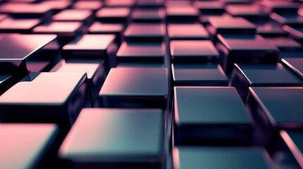 Obraz premium A grid of shifting squares that appear to move in different directions, creating a dizzying effect.