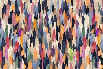 Fototapeta premium a group of people in different colors