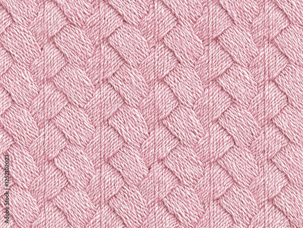 Poster seamless pattern featuring pastel pink woven texture, creating soft and intricate design. pattern sh