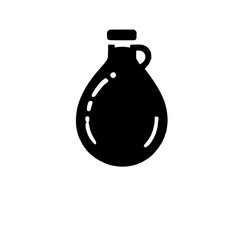 Classic Glass Jug Icon: A simple, yet timeless icon depicting a glass jug with a handle, perfect for adding a vintage touch to your designs.  