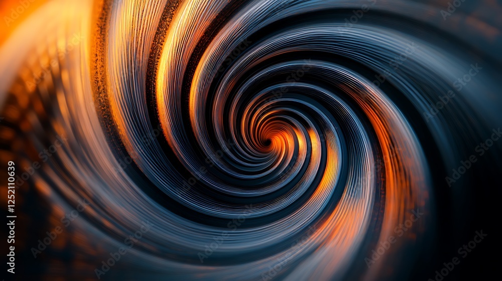 Wall mural a swirling vortex of contrasting lines that seem to spiral inward, creating a dizzying effect.