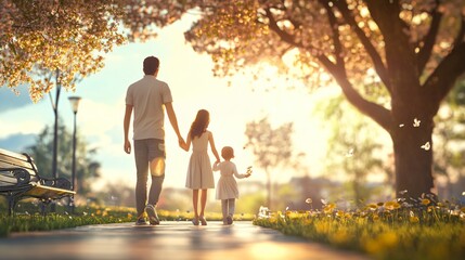 Family Bonding: Joyful Time in Green Park