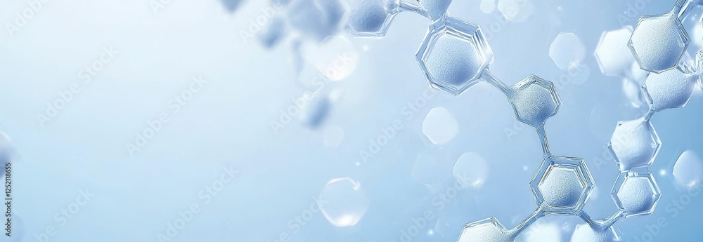 Poster molecular structures and chemistry insights laboratory setting digital art scientific environment ab
