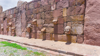 Tiwanaku archaeological site. Bolivia. Tiwanaku (or Tiahuanaco) is a pre-Columbian archaeological...