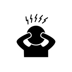 Stress or anxiety Icon. Stress or anxiety Vector Icon in line style design. Stress or anxiety Symbol.