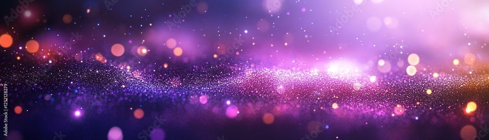 Poster cosmic light show outer space abstract art digital environment wide-angle view stellar concepts for 