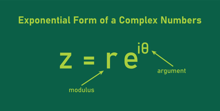 Exponential Form of a Complex Numbers in Mathematics.