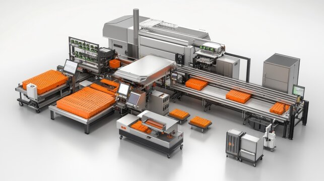 A real-time data monitoring system optimizing flexible production.