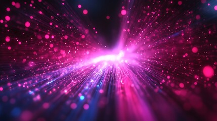 Fototapeta premium Abstract Pink and Blue Light Streaks Background