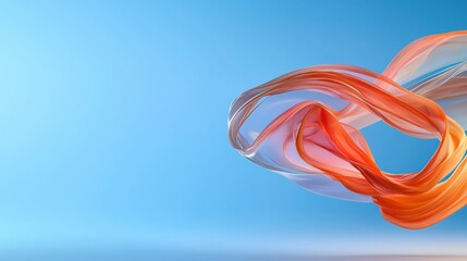 Fototapeta premium Colorful swirl design on a blue background creating an abstract artistic pattern for various creative projects