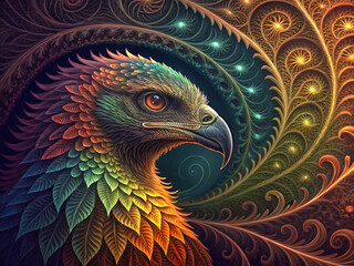 Fototapeta premium peacock feather background