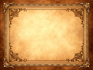 Obraz premium vintage gold frame