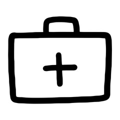 first aid kit icon illustration